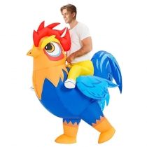 Halloween holiday party funny props stage performance colorful rooster inflatable suit adult