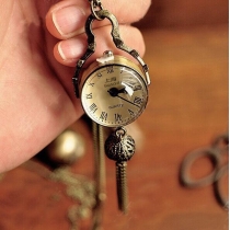 Old Shanghai style retro tassel crystal ball pocket watch antique wall watch women's watch