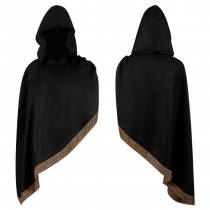 European and American medieval Christmas Gothic black hooded cloak cloak death cloak disguise makeup performance costume