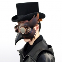 Steampunk plague bird beak mask headgear Halloween bar creative props