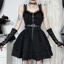 European and American dark style punk heavy metal sexy dress for women