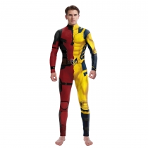 Hot-selling jumpsuit Halloween movie cosplay costume Deadpool 3 Wolverine costume cosplay costume printed jumpsuit