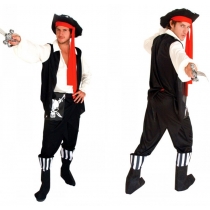 Halloween cosplay costumes adult men's stage costumes skeleton pirate costume pirate