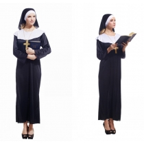 Halloween Cosplay Costumes Adult Masquerade Costumes Christmas Priest Costumes Nun