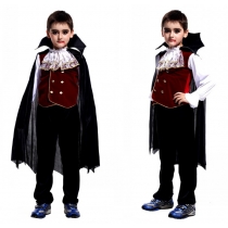 Halloween cosplay costumes children's masquerade vampire costumes with capes