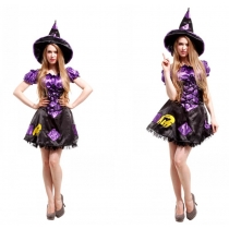 Christmas Cosplay Costumes Women Adult Stage Performance Costumes Witch Costumes Witch Skirt Set