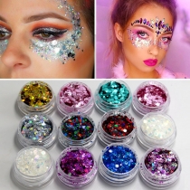 European and American style GLITTER laser sequins glitter powder beauty makeup accessories music festival party makeup face stickers powder