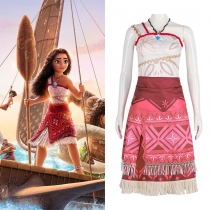 Moana 2 cosplay costume Halloween Maui Moana adult cosplay stage costume