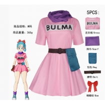 Japanese anime Dragon Ball Bulma cosplay costume two-dimensional comic exhibition role play Bulma cosplay skirt