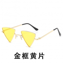 European and American fashion sunglasses unisex punk triangle sunglasses