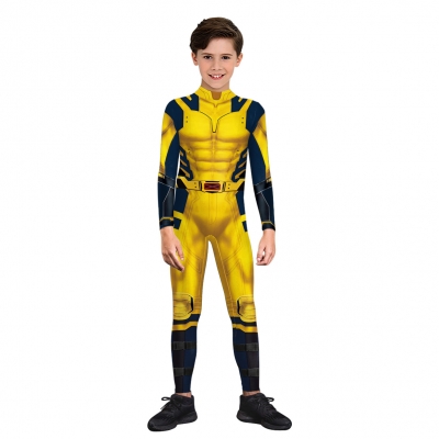 Hot-selling jumpsuit Halloween movie cosplay costume Deadpool 3 Wolverine costume cosplay costume printed jumpsuit