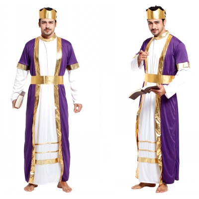 Halloween cosplay costumes adult mask ball costumes king robe Zeus