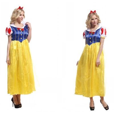 Halloween cosplay costumes, adult fairytale Snow White dress, stage costumes