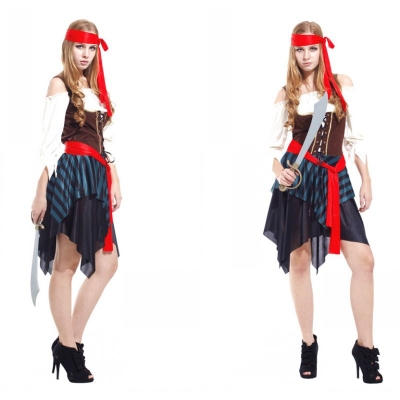 Halloween Cosplay Costume Adult Female Pirate Stage Performance Costume Pirate Costume