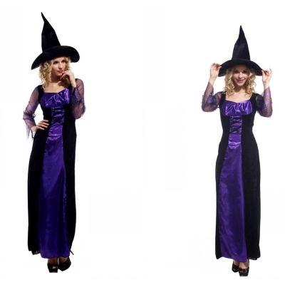 Halloween Cosplay Costume Witch Performance Costume Adult Gothic Witch