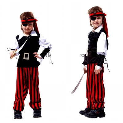 Halloween children's costumes, children's pirate costumes