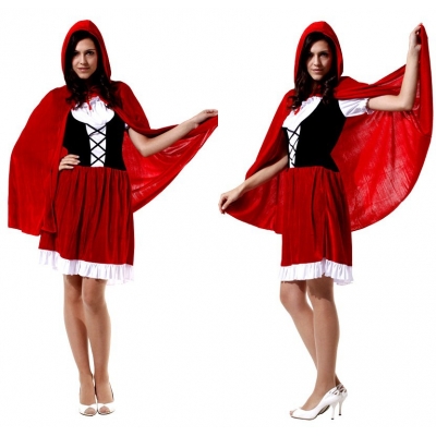 Halloween cosplay costumes adult Little Red Riding Hood costume fairy tale Big Bad Wolf and Little Red Riding Hood