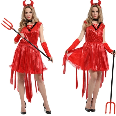 Halloween Cosplay Costumes Witch Performance Costumes Adult Female Witch Female Demon Robe