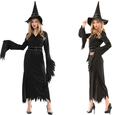 Halloween Cosplay Costume Witch Performance Costume Adult Gothic Witch Female Witch Skirt