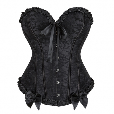 Body shaping clothes, waist and chest support, mesh lace, tight and tummy-controlling, European and American palace corset