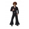 Halloween cos men's retro 80s bell bottoms rock music bar hip hop gold sequins costume（not include wig）