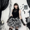 Hot girl plaid skirt 2025 spring new style, dark gothic style, hot girl short skirt