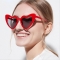 Love heart sunglasses sun protection peach heart glasses glitter crystal sunglasses SUNGLASSES