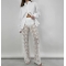European and American style summer hot selling new products sexy versatile lace see-through high waist stitching long straight pants women's pants