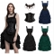 New European and American Halloween dark Gothic lace suspenders sexy dress Desirable and fairy drawstring skirt for women