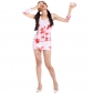 2016 new real shot outlet Halloween costume ghost nurse blood vampire bride