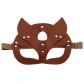 European and American personality PU leather fox mask, party masquerade decoration mask for men and women, eye mask