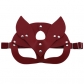 European and American personality PU leather fox mask, party masquerade decoration mask for men and women, eye mask