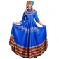 European and American style Mexican element dance skirt with headgear Large skirt festival performance costume three-color selection