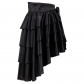 Punk corset with skirt Gothic irregular dance half skirt Pirates of the Caribbean dress costume