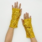 Short sequined fingerless gloves reflective sequined nightclub gloves stage performance gloves