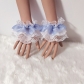 Lolita short lace sleeve gloves three-layer lace sexy accessories Japanese soft girl sleeve wrist decorations