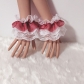 Lolita short lace sleeve gloves three-layer lace sexy accessories Japanese soft girl sleeve wrist decorations