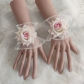 Lolita hand sleeve lace lace wrist flower hand decoration sweet girl hand sleeve flower bracelet dress cuff