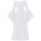 New Off-the-shoulder Ruffled Long Sleeve Renaissance Floor-length Dress