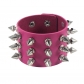 European and American Harajuku punk style non-mainstream exaggerated leather bracelet tapered tip rivet three-row leather bracelet bracelet