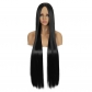 100CM1 meter middle part cosplay wig black pink multi-purpose straight hair anime long style spot