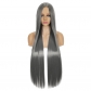 100CM1 meter middle part cosplay wig black pink multi-purpose straight hair anime long style spot