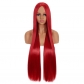 100CM1 meter middle part cosplay wig black pink multi-purpose straight hair anime long style spot