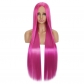 100CM1 meter middle part cosplay wig black pink multi-purpose straight hair anime long style spot