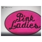 Pink embroidered patch 9cm lenght x5cm Hot melt adhesive on the back