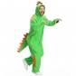 Halloween cute green big tail dinosaur cosplay clothes pajamas one-piece performance costume