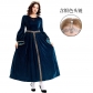 Halloween costumes retro palace ball trumpet sleeves cosplay European medieval clothes Middle Eastern queen clothes