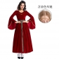 Halloween costumes retro palace ball trumpet sleeves cosplay European medieval clothes Middle Eastern queen clothes