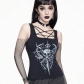 Summer 2024 new street style hot girl casual all-match skull print vest for women