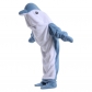 Dolphin sleeping bag adult TV blanket office one-piece pajamas wearable blanket winter warm shark hooded cartoon one-piece